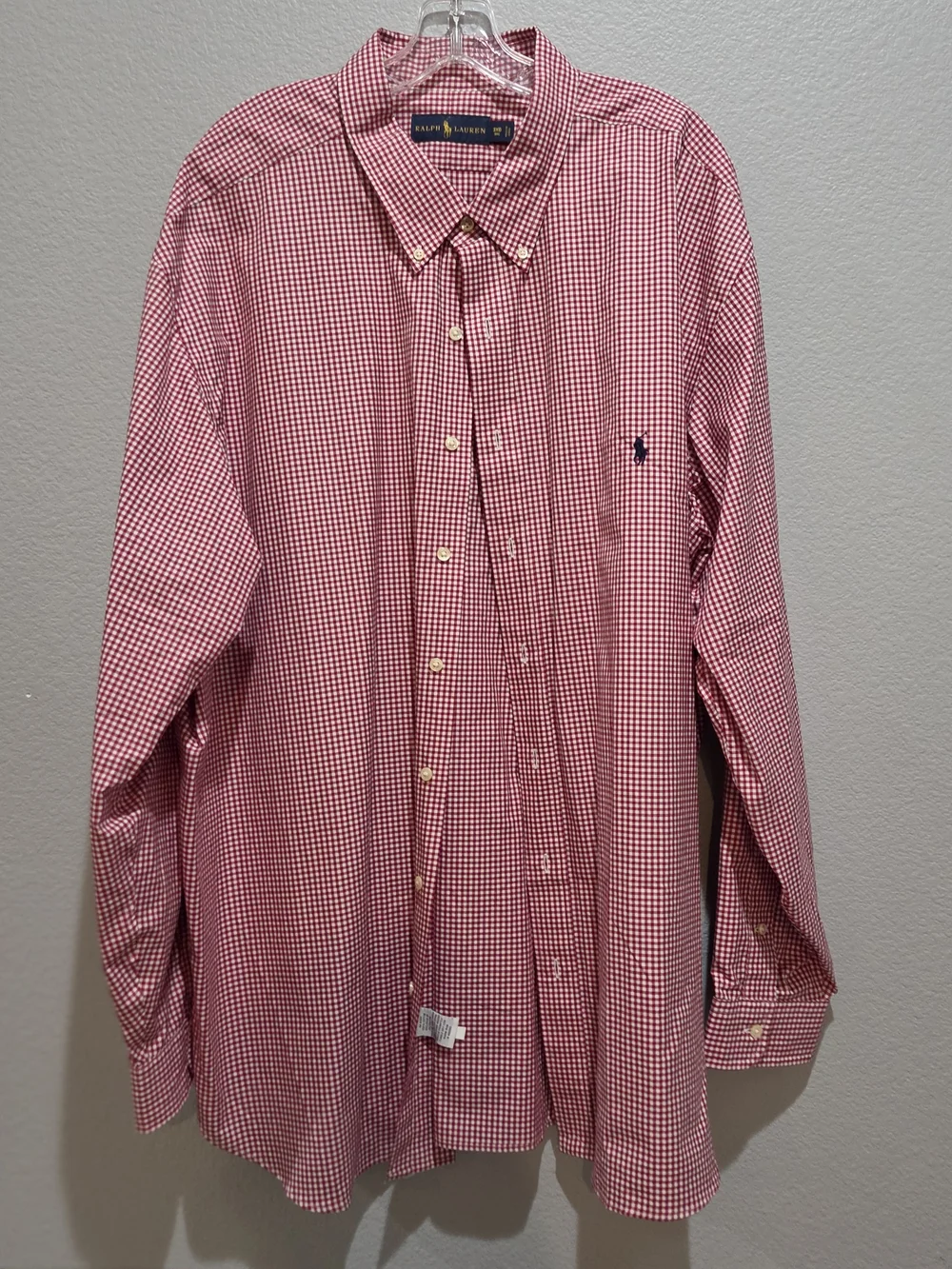 Polo by Ralph Lauren Red Gingham Button-Down Shirt Suze 3XB